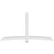Ekena Millwork Bellingham Architectural Grade PVC Gable Bracket, 108"W x 58 1/2"H x 6"D x 6"F, 13/12 Pitch GBP108X59X0606BEL00 - alternate 5